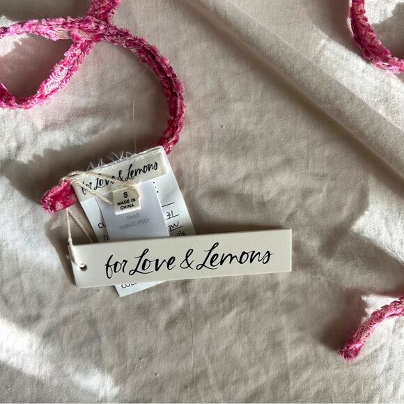 SALE💝 RARE!! For Love & Lemons Flower Fabric Choker Necktie - Picture 3 of 4